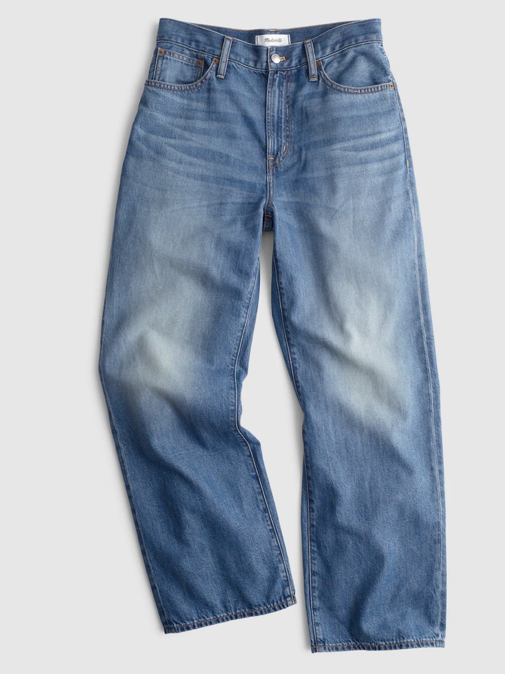 Madewell NWT The Short Perfect Vintage Wide-Leg Crop Jean in Airy Denim Size 30 - Picture 6 of 13